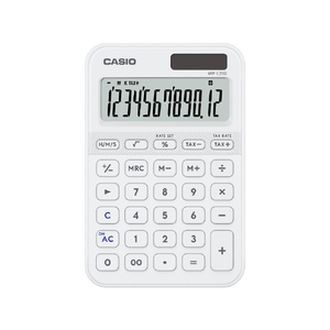 カシオ カラフル電卓 ホワイト MW-C20D-WE-N-イメージ2