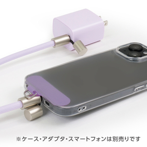 e angle USBストラップケーブル パープル ANGL-STR-25-02-PU-イメージ10