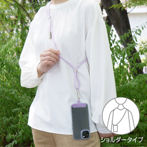 e angle USBストラップケーブル パープル ANGL-STR-25-02-PU-イメージ2