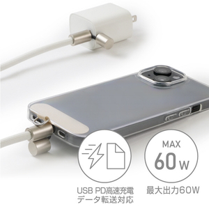 e angle USBストラップケーブル パープル ANGL-STR-25-02-PU-イメージ4
