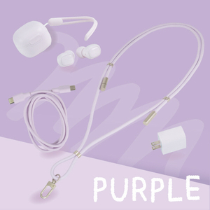 e angle USBストラップケーブル パープル ANGL-STR-25-02-PU-イメージ7