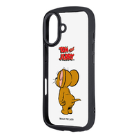 レイ・アウト iPhone 17用トムとジェリー / Puffull 衝撃吸収 バンパー ハイブリッドケース / ジェリー_スタンダード_3 RC-WP52CMD2B/JRA4