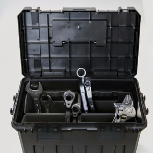 トラスコ 縦入れ収納工具箱 オールブラック TRUSCO 縦入れ収納工具箱 TATEIRE-440-BK-イメージ7