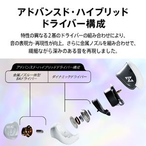 AVIOT トゥルーワイヤレスイヤホン ホワイト TE-J1-WH-イメージ9