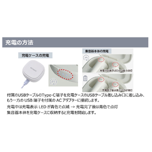 エルパ 充電式イヤリスチャージ 両耳密閉タイプ ホワイト AS-E002-イメージ18