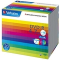 Verbatim データ用DVD-R 4．7GB 1-16倍速 インクジェットプリンタ対応 20枚入り DHR47JP20V1