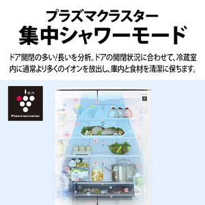 SHARP 【フレンチドア】457L 冷蔵庫 FiT63cmシリーズ冷蔵庫 ブラストホワイト SJ-MF46R-W-イメージ9