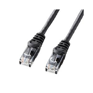 サンワサプライ カテゴリ6UTPLANケーブル(2m) ブラック LA-Y6-02BK-イメージ1