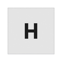 アイマーク ステンシル H 文字サイズ50×40mm FC200JF-8186060