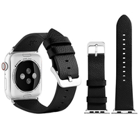 VPG Apple Watch用本革バンド(42-44mm) ブラック AW-LE02BK