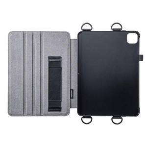 サンワサプライ iPad Air 2020用スタンド機能付きショルダーベルトケース PDA-IPAD1712BK-イメージ3