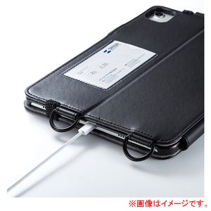 サンワサプライ iPad Air 2020用スタンド機能付きショルダーベルトケース PDA-IPAD1712BK-イメージ7