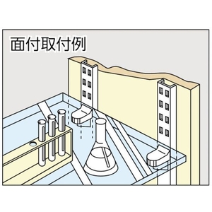 スガツネ工業 (120030915)SPM-20Bステンレス鋼製棚受 FC812FT-4811381-イメージ2