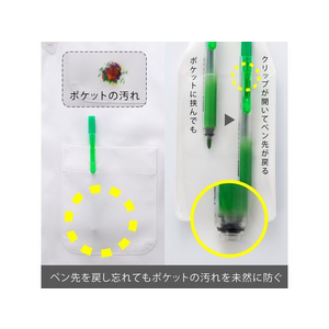 ぺんてる 蛍光ハンディラインS ノック式 ライトグリーン 10本 1箱(10本) F868829-SXNS15-K-イメージ6