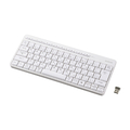 エレコム USB無線 & Bluetooth(R) 静音ミニキーボード ホワイト TK-QT11MMMWH