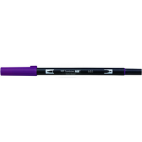 トンボ鉛筆 デュアルブラッシュペン ABT Purple F040051-AB-T665