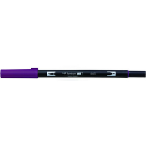 トンボ鉛筆 デュアルブラッシュペン ABT Purple F040051-AB-T665-イメージ1