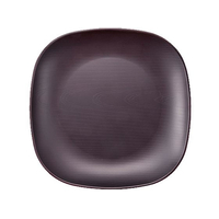 台和 メラミン食器 ウォールナ スクエアプレート 25cm WD-11-DBR FC789LF-2337620