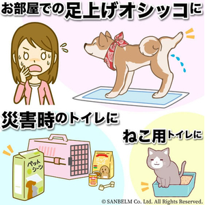 サンベルム PallyPally 犬用 組み立てトイレ FCJ407P-PT6100-イメージ2