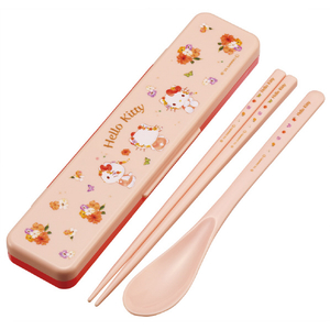 スケーター コンビセット KTパステル水彩花柄 オレンジ CCS3SAﾐｽﾞﾀﾏｷﾃｲｺﾝﾋﾞｾﾂﾄ-イメージ1