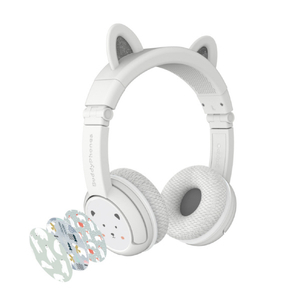 Onanoff キッズ用ヘッドホン BuddyPhones PlayEars+ with BEAM MIC BEAR BT-BP-PLAYP-EARS-BEAR-イメージ3