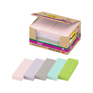 3M ポスト・イット ふせん 強粘着 エコノパック 75×25mm 5色 20冊 FCE015W-5001SS-AP2-イメージ1