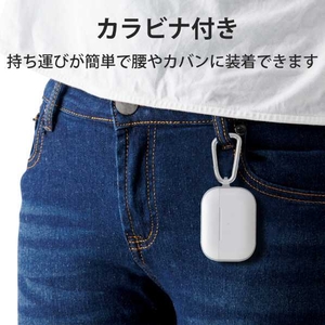 エレコム AirPods Pro用ソフトケース クリア AVA-AP2UC2CR-イメージ2