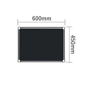 エレクター ベーシックシリーズ Fシュルフ 連結用天板 W600xD450mm ブラック 1枚 ブラック ﾚﾝｹﾂﾖｳﾃﾝﾊﾞﾝW60XD45CMBK-イメージ2