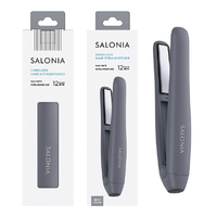 SALONIA コードレス ストレートヘアアイロン 12mm グレー KSAL25119-GR