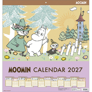サンスター文具 2027年(令和9年)カレンダー　ムーミン 2027CL69ﾑ-ﾐﾝ-イメージ1