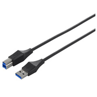 BUFFALO USB3．0スリムケーブル(A to B・1m) ブラック BSUABSU310BK