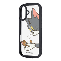 レイ・アウト iPhone 17用トムとジェリー / Puffull 衝撃吸収 バンパー ハイブリッドケース / トムとジェリー_キャッチ_3 RC-WP52CMD2B/TJ96