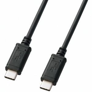 サンワサプライ USB2．0 Type Cケーブル 3m ブラック KU-CC30-イメージ1