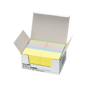 コクヨ ふせん〈K2〉50×15mm 4色ミックス 50冊 F972586-K2ﾒ-5015-イメージ1