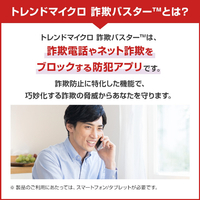 トレンドマイクロ ｻｷﾞﾊﾞｽﾀｱﾝｾﾞﾝｻ-ﾋﾞｽ1Y1ﾀﾞｲ 詐欺バスター+安全確認連絡