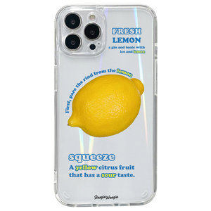 BOOGIE WOOGIE iPhone 14 Pro用オーロラケース Lemon BW24109I14P-イメージ1