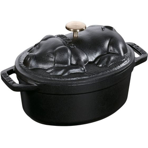 STAUB ストウブ ピギーココット 17cm ブラック 40500-171 FC261LC-1102600-イメージ1