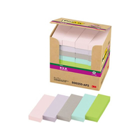 3M ポストイット 強粘着 75mm×25mm パステルカラー5色 40冊 FCE016W-5002SS-AP2
