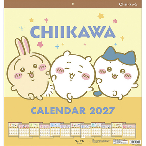 トライエックス 2027年(令和9年)カレンダー　ちいかわ　スクエア 2027CL72ﾁｲｶﾜｽｸｴｱ-イメージ1