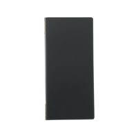 えいむ ピン付革メニューブック LB-665 タテS ブラック FC269LX-8133400