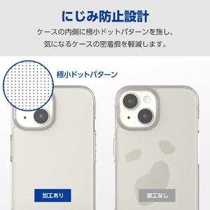 エレコム iPhone 15 Plus用ハイブリッドケース クリア PM-A23BHVCKCR-イメージ8
