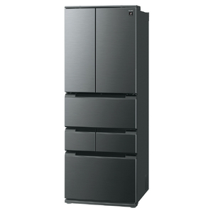 SHARP 【フレンチドア】429L 冷蔵庫 FiT63cmシリーズ冷蔵庫 ダスクダークメタル SJ-MF43R-H-イメージ16