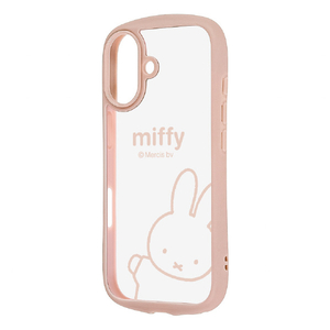 レイ・アウト iPhone 17用ミッフィー / Puffull 衝撃吸収 バンパー ハイブリッドケース / ミッフィー RC-BP52CMD2/MF77-イメージ1