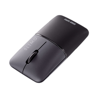 サンワサプライ 静音BluetoothブルーLEDマウス(充電式) SLIMO ブラック MA-BBS310BK