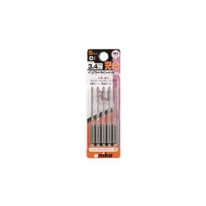 ユニカ 充電ドライバービットドリル　3.4mm　5本セット DP5-RJ34-イメージ1