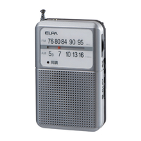エルパ AM/FM電池長持ちラジオ ERP80F