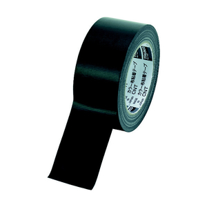 トラスコ カラー布粘着テープ　幅５０ｍｍ長さ２５ｍ　ブラック TRUSCO　カラー布粘着テープ CNT-5025-BK-イメージ1