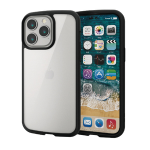 エレコム iPhone 14 Pro Max用TOUGH SLIM LITE フレームカラー ブラック PM-A22DTSLFCBK-イメージ1