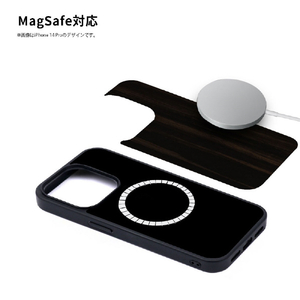 ikins iPhone 16用MagSafe対応天然貝ケース Milky way I27110I16-イメージ5