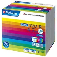 Verbatim データ用DVD-R 4．7GB 1-16倍速 CPRM対応 20枚入り DHR47JDP20V1